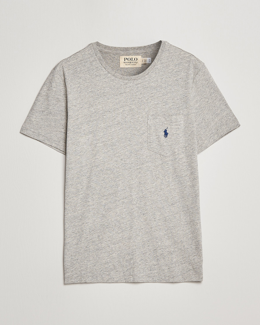 Heren | T-shirts | Polo Ralph Lauren | Slub Jersey Crew Neck Tee Loft Heather
