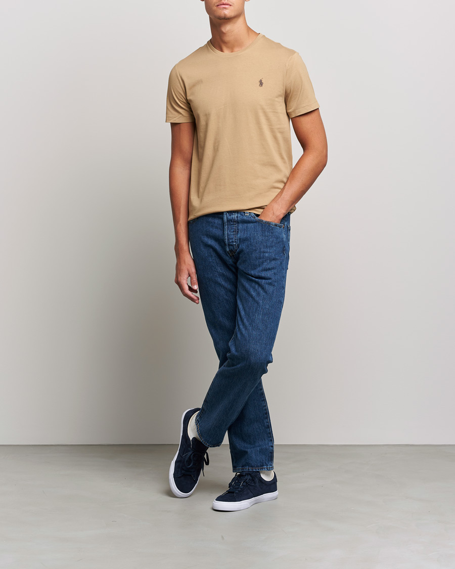 Heren | T-shirts | Polo Ralph Lauren | Crew Neck Tee Luxury Tan