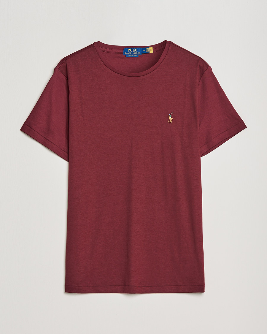Heren | T-shirts | Polo Ralph Lauren | Luxury Pima Cotton Crew Neck Tee Classic Wine