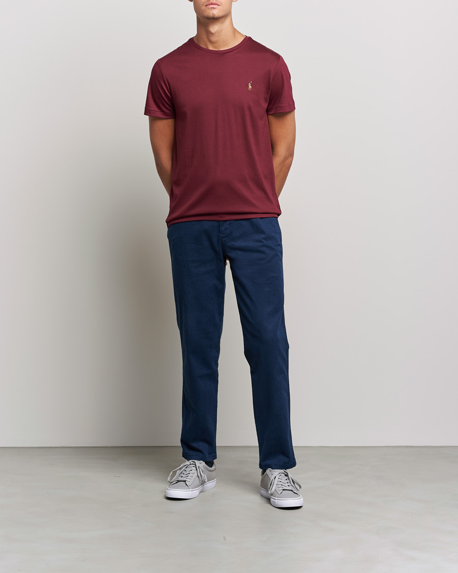 Heren | T-shirts | Polo Ralph Lauren | Luxury Pima Cotton Crew Neck Tee Classic Wine