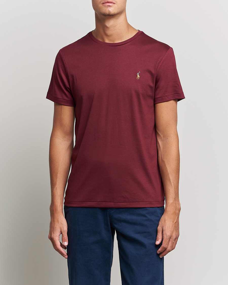Heren | T-shirts | Polo Ralph Lauren | Luxury Pima Cotton Crew Neck Tee Classic Wine