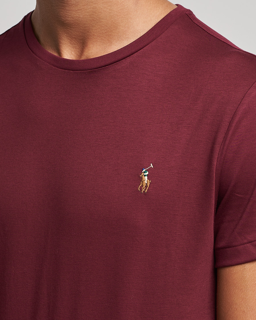 Heren | T-shirts | Polo Ralph Lauren | Luxury Pima Cotton Crew Neck Tee Classic Wine