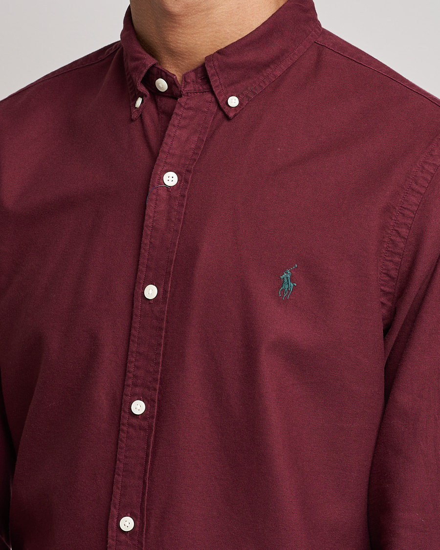 Heren | Overhemden | Polo Ralph Lauren | Slim Fit Garment Dyed Oxford Rich Ruby