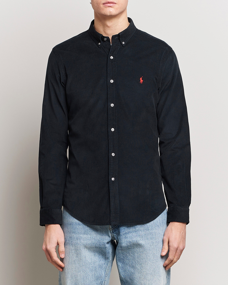 Heren | Overhemden | Polo Ralph Lauren | Slim Fit Corduroy Shirt Black