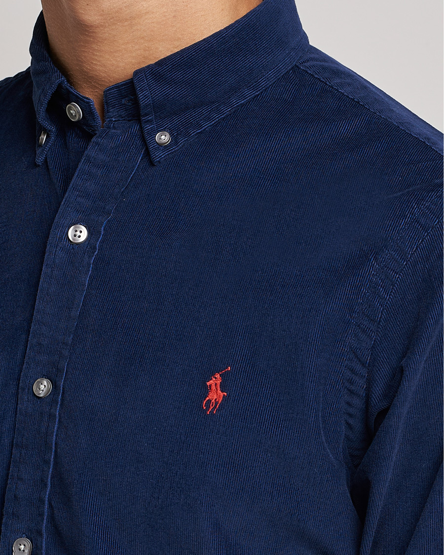 Heren | Overhemden | Polo Ralph Lauren | Slim Fit Corduroy Shirt Newport Navy