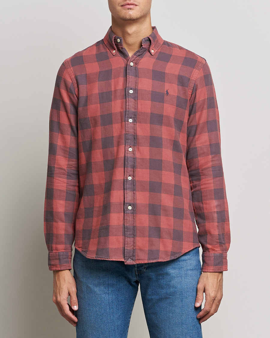 Heren | Overhemden | Polo Ralph Lauren | Custom Fit Double Faced Checked Shirt Red/Black