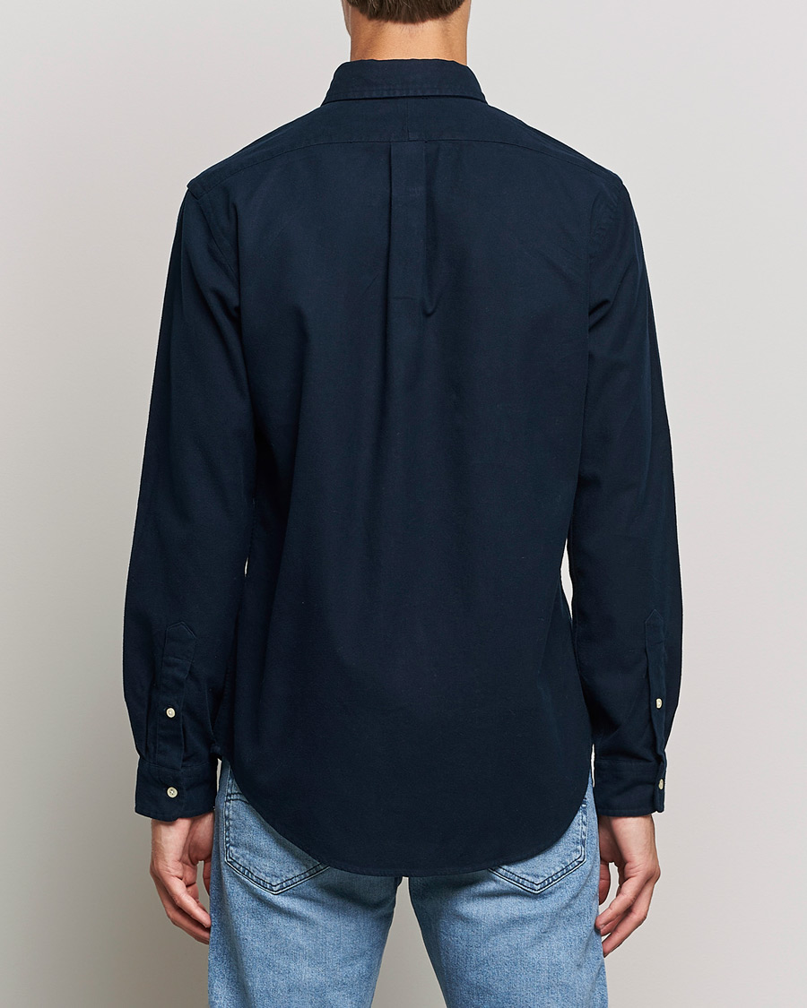 Heren | Overhemden | Polo Ralph Lauren | Custom Fit Brushed Flannel Shirt Hunter Navy