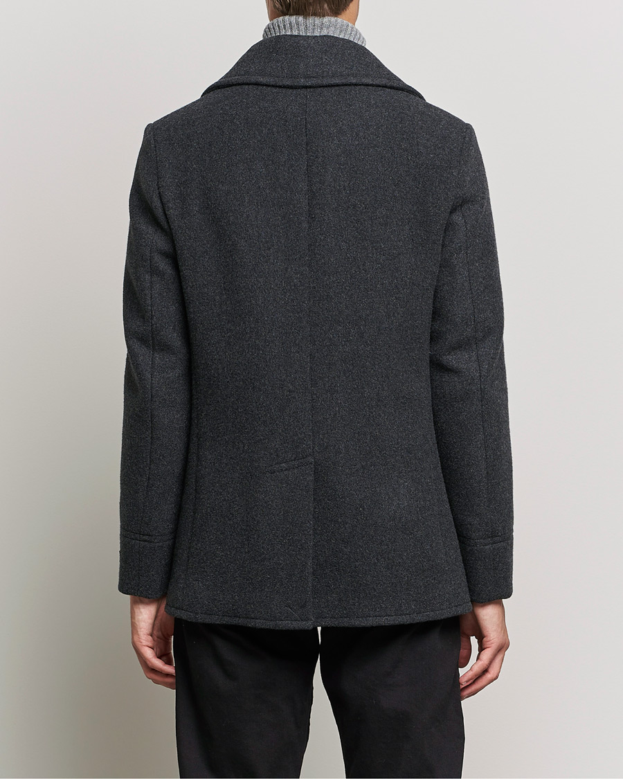 Heren | Jassen | Polo Ralph Lauren | Wool Melton Peacoat Navy Charcoal