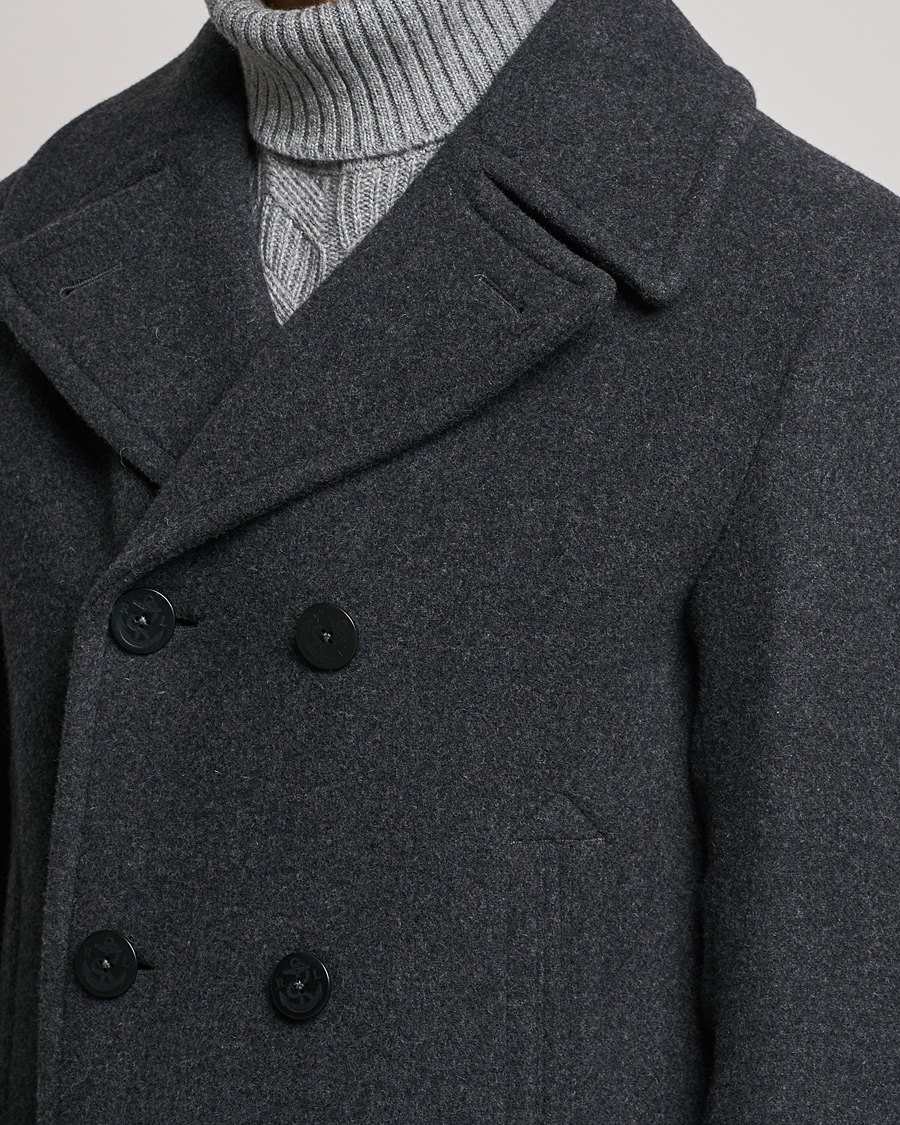 Heren | Jassen | Polo Ralph Lauren | Wool Melton Peacoat Navy Charcoal