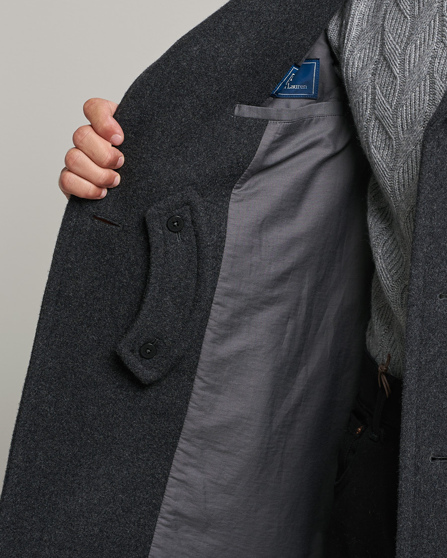 Heren | Jassen | Polo Ralph Lauren | Wool Melton Peacoat Navy Charcoal