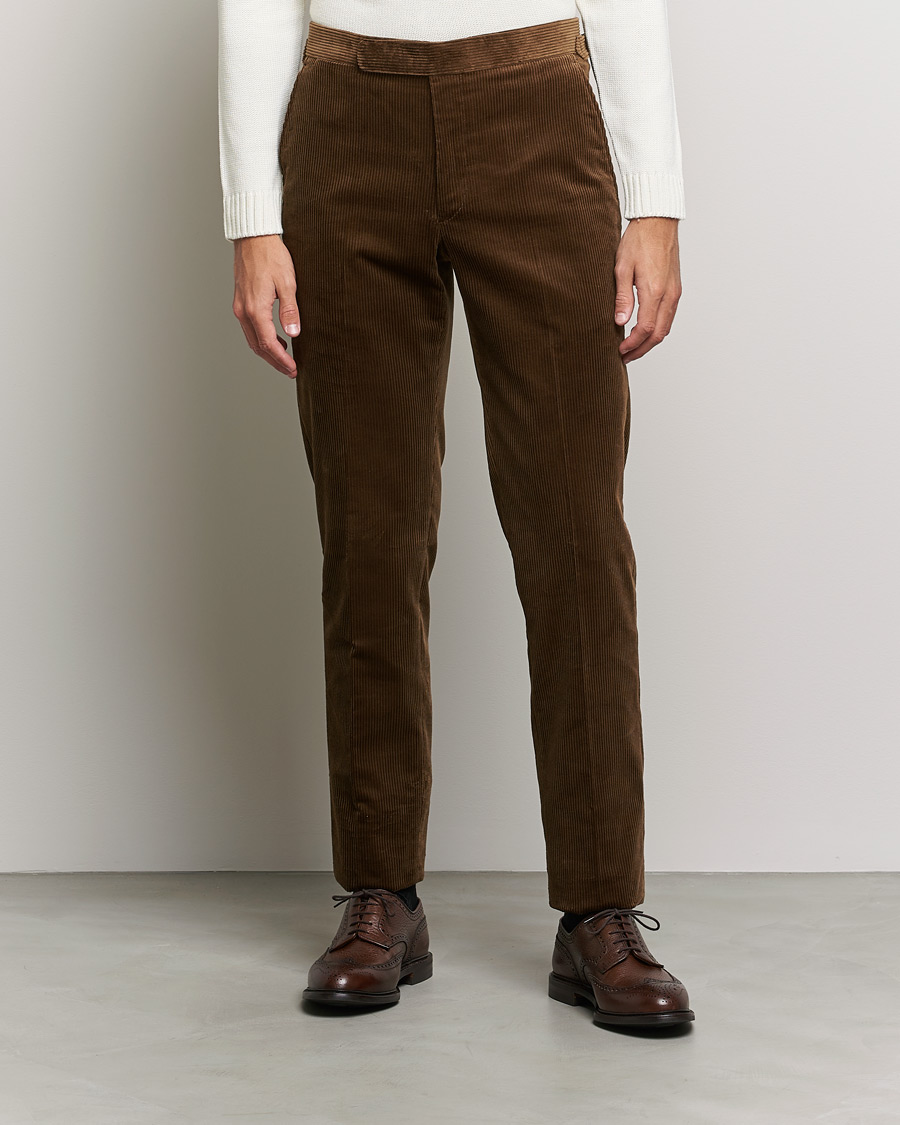 Heren | Broeken | Polo Ralph Lauren | Corduroy Pleated Drawstring Trousers Snuff