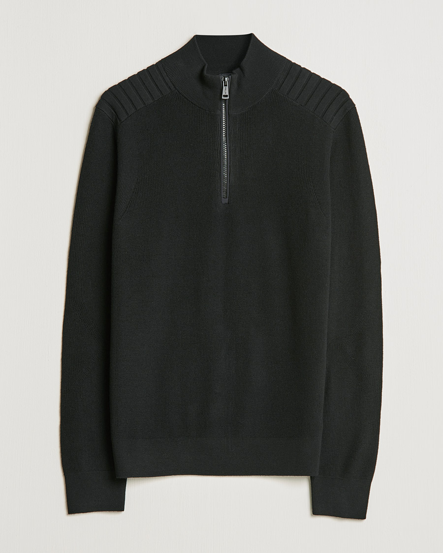Heren | Truien | RLX Ralph Lauren | Merino Half Zip Sweater Black