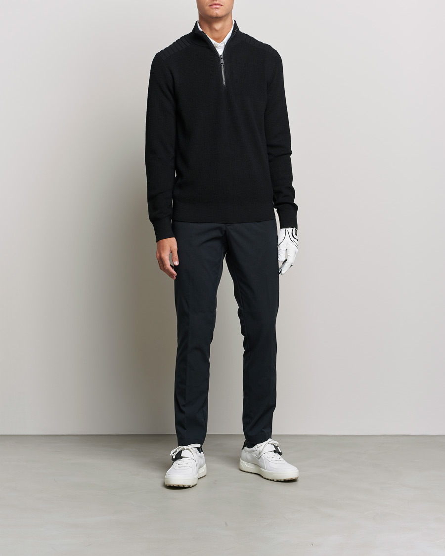 Heren | Truien | RLX Ralph Lauren | Merino Half Zip Sweater Black