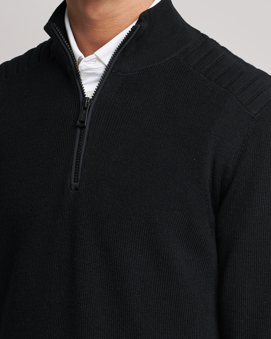 Heren | Truien | RLX Ralph Lauren | Merino Half Zip Sweater Black