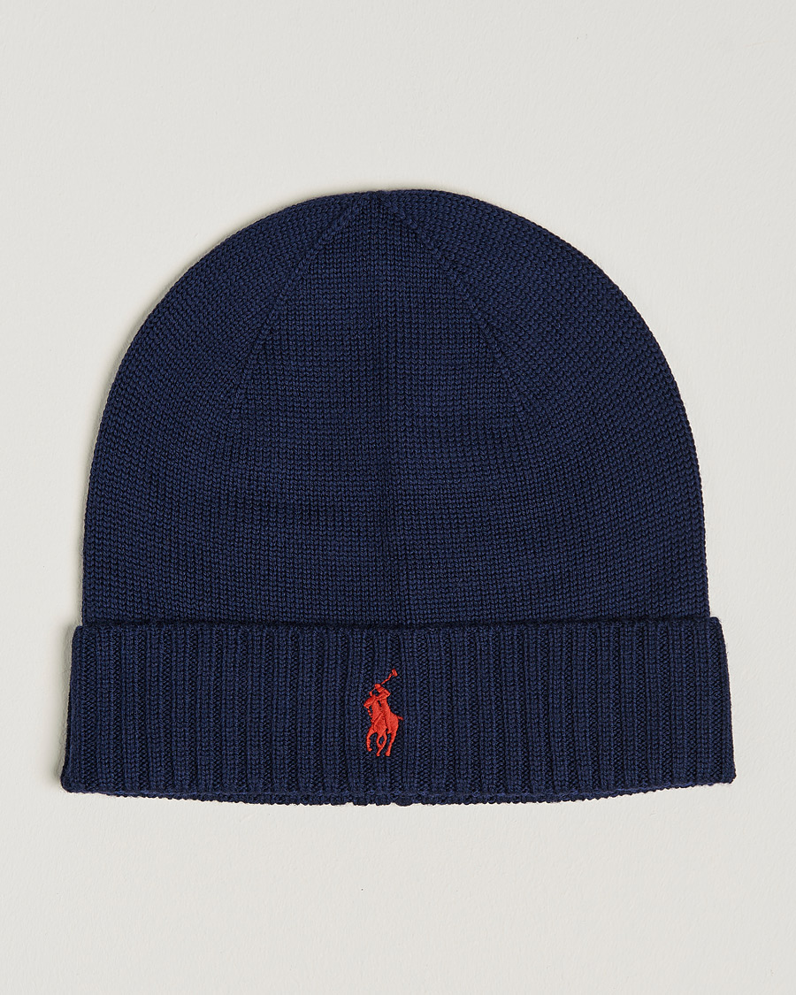 Heren | Mutsen | Polo Ralph Lauren | Merino Beanie Hunter Navy