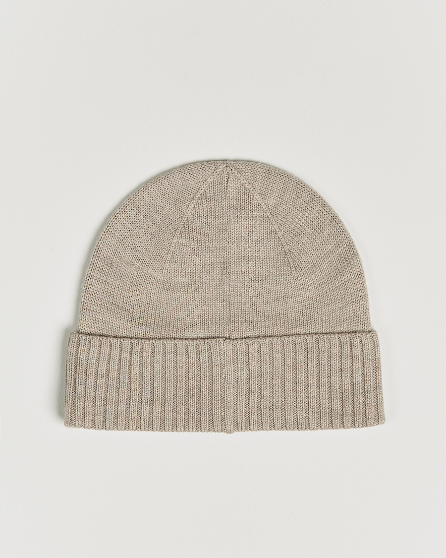 Heren | Polo Ralph Lauren Merino Wool Beanie Oatmeal Heather | Polo Ralph Lauren | Merino Wool Beanie Oatmeal Heather