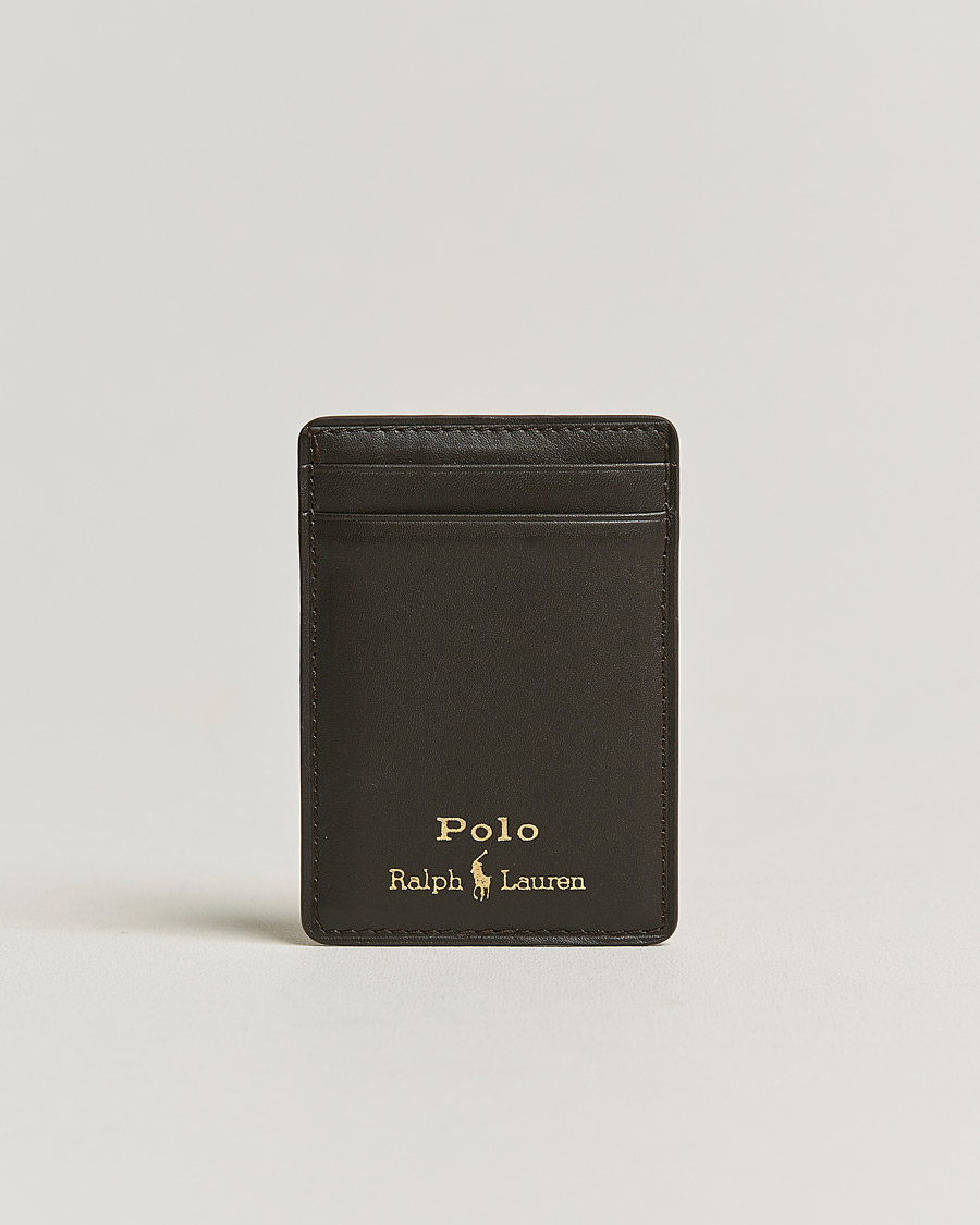 Heren | Polo Ralph Lauren Smooth Leather Phone Case Brown | Polo Ralph Lauren | Smooth Leather Phone Case Brown