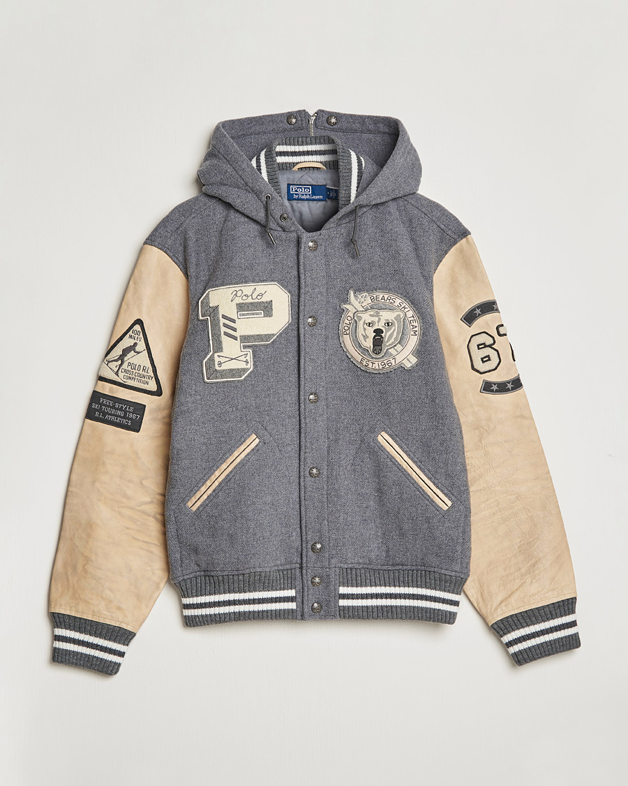 Heren | Jassen | Polo Ralph Lauren | Ski Varsity Lined Bomber Jacket Grey Heather