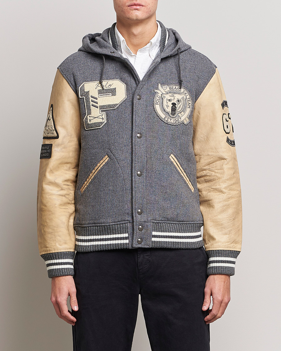 Heren | Jassen | Polo Ralph Lauren | Ski Varsity Lined Bomber Jacket Grey Heather