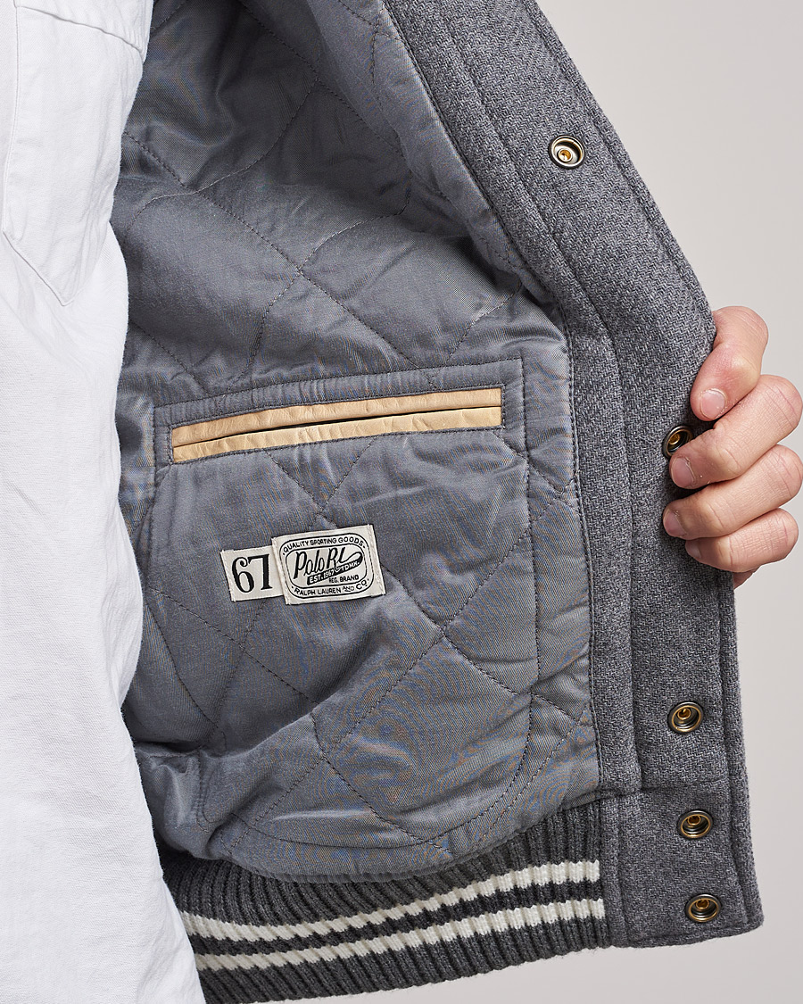 Heren | Jassen | Polo Ralph Lauren | Ski Varsity Lined Bomber Jacket Grey Heather