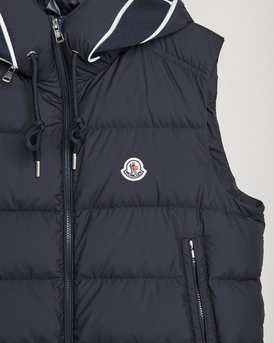 Heren | Jassen | Moncler | Cardamine Hooded Down Vest Navy