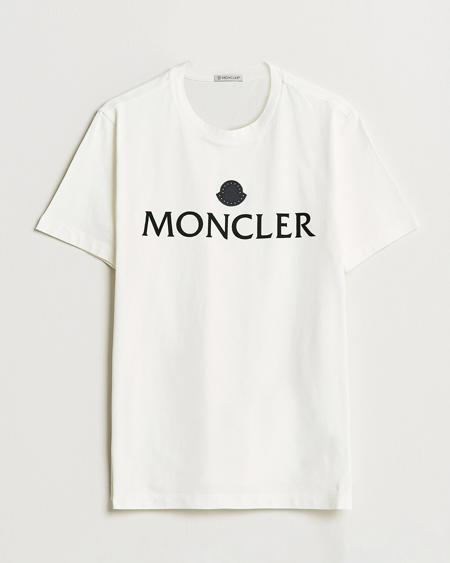 Heren | T-shirts | Moncler | Lettering T-Shirt White