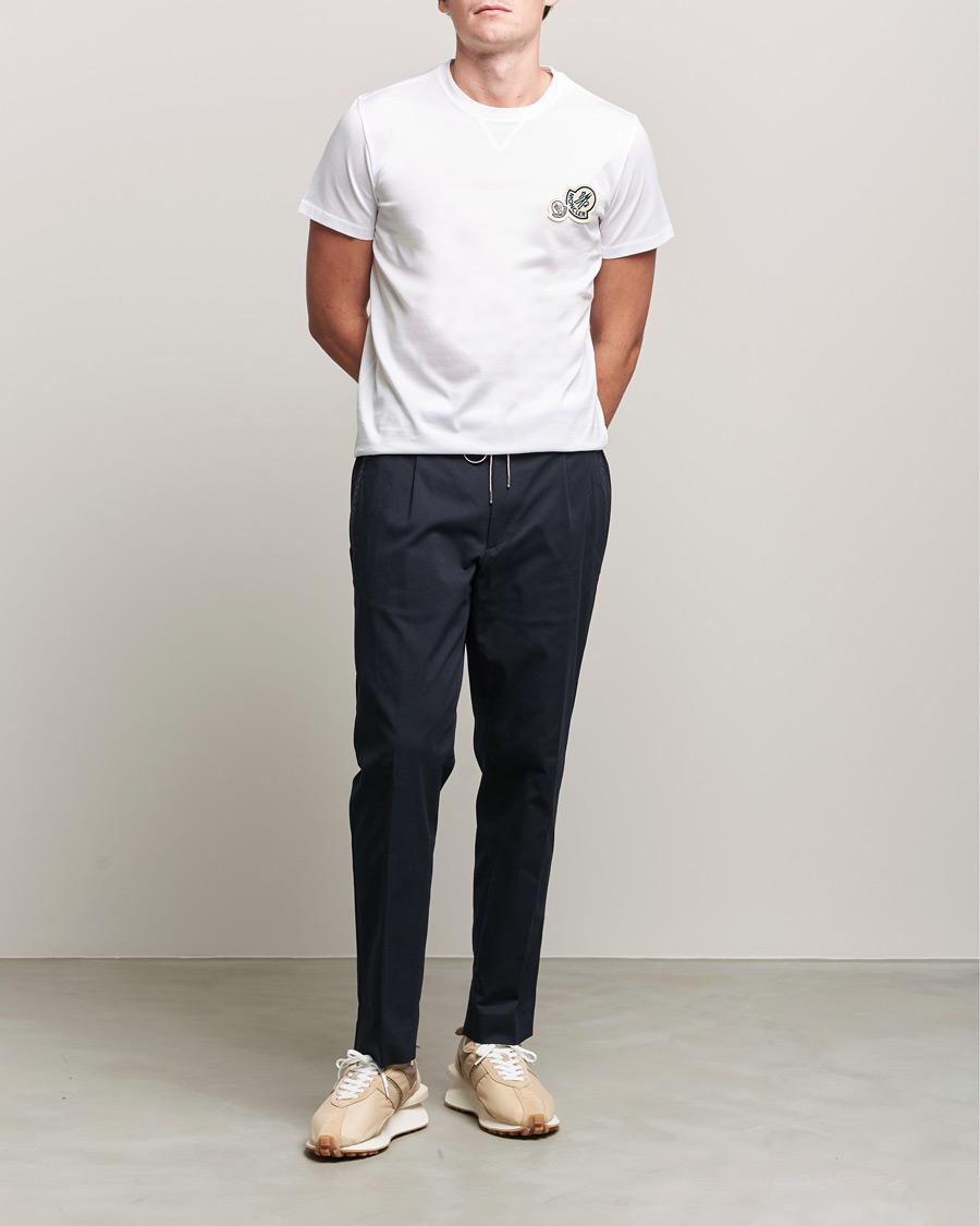Heren | T-shirts | Moncler | Double Logo T-Shirt White