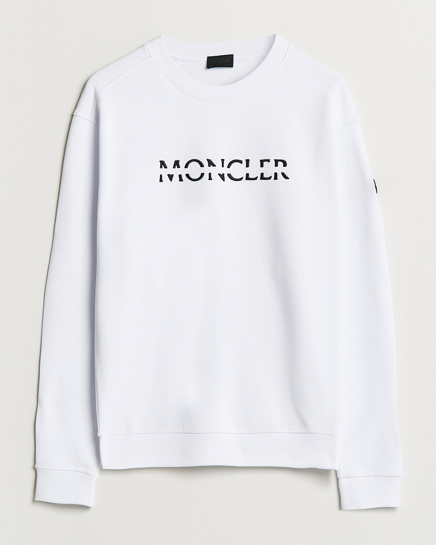 Heren | Truien | Moncler | Lettering Sweatshirt White