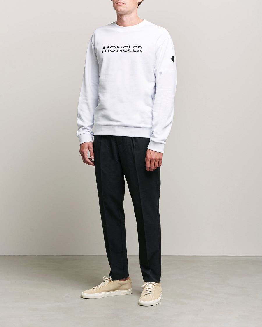 Heren | Truien | Moncler | Lettering Sweatshirt White
