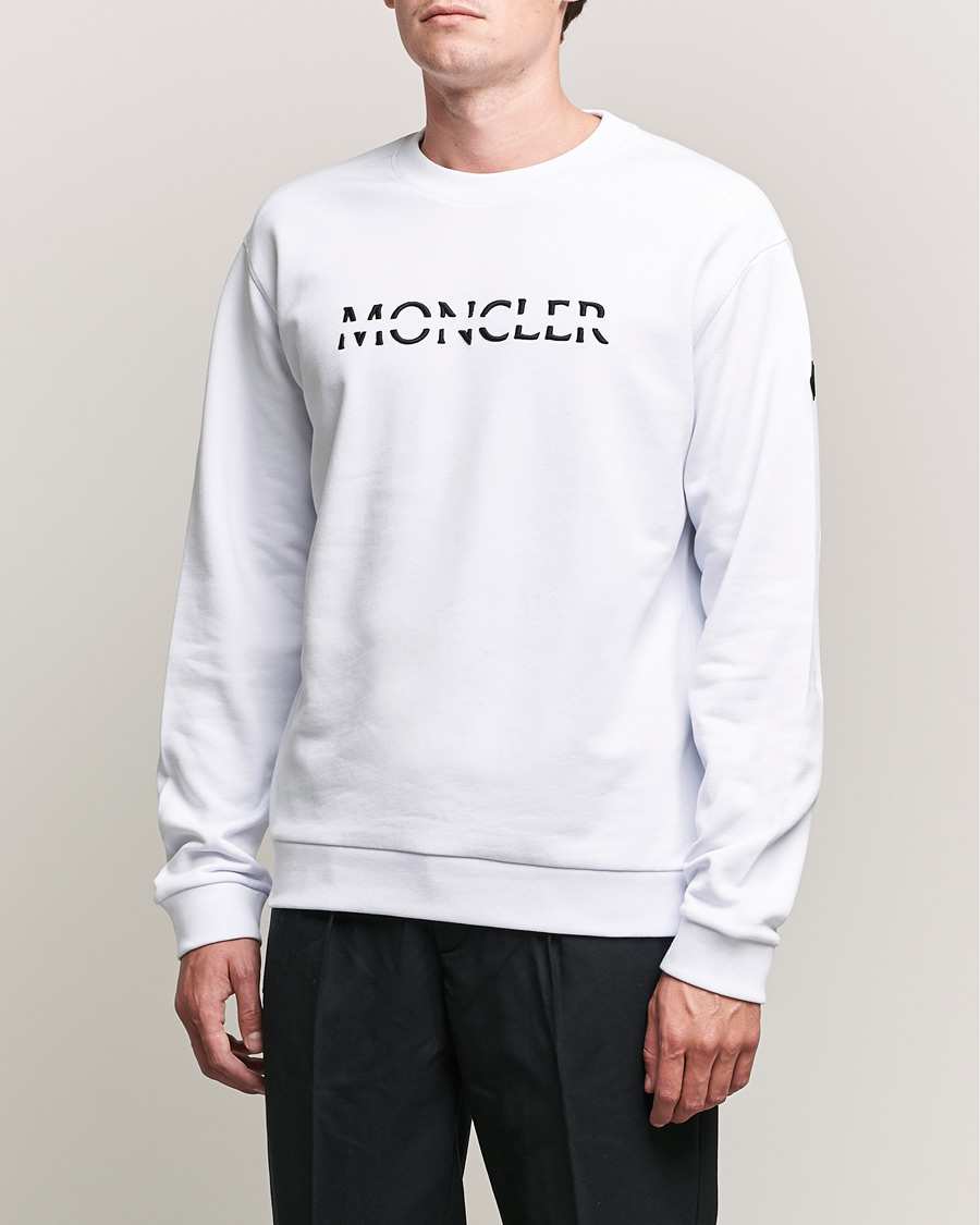 Heren | Truien | Moncler | Lettering Sweatshirt White