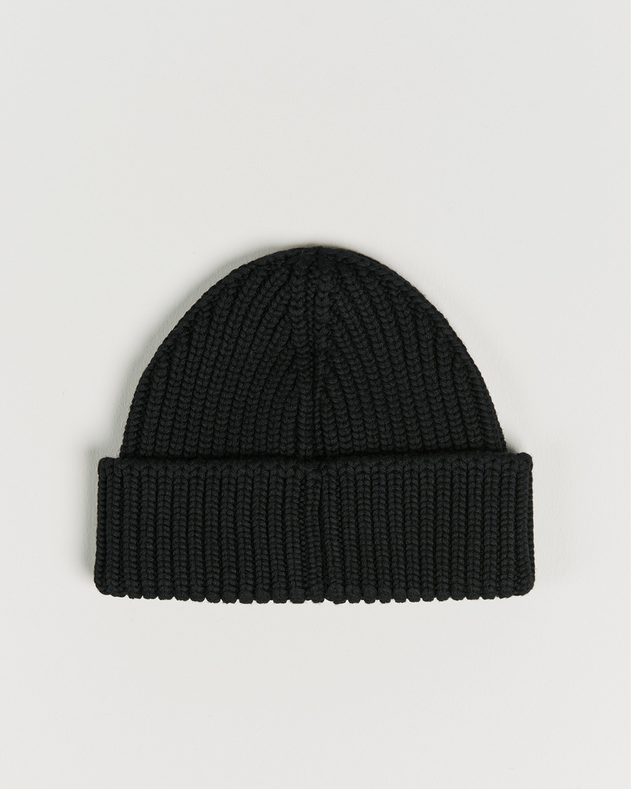 Heren | Moncler Tonal Logo Beanie Black | Moncler | Tonal Logo Beanie Black