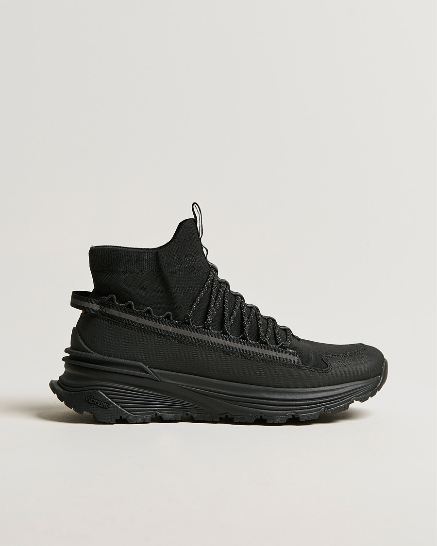 Heren | Moncler Knit High Running Sneakers Black | Moncler | Knit High Running Sneakers Black