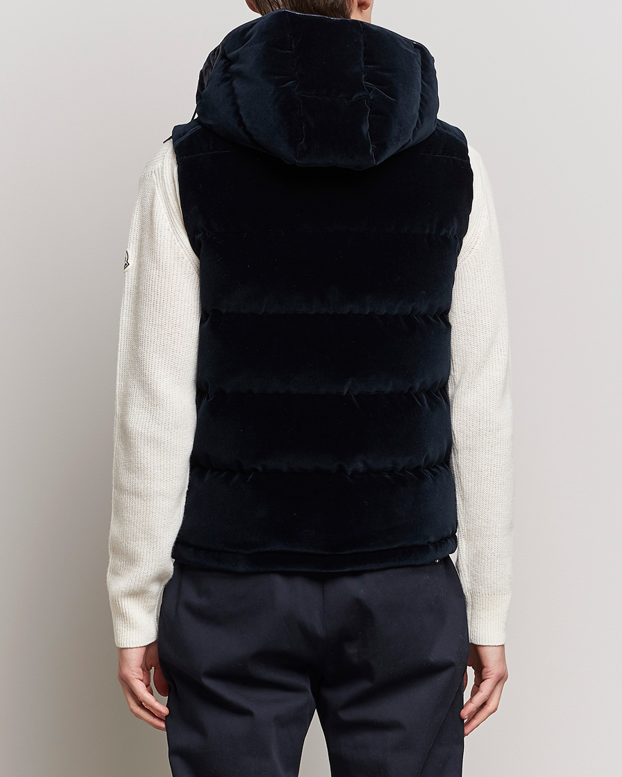 Heren | Jassen | Moncler | Vexin Velvet Down Vest Dark Blue