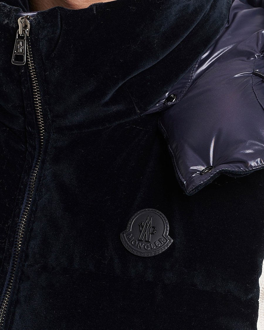 Heren | Jassen | Moncler | Vexin Velvet Down Vest Dark Blue