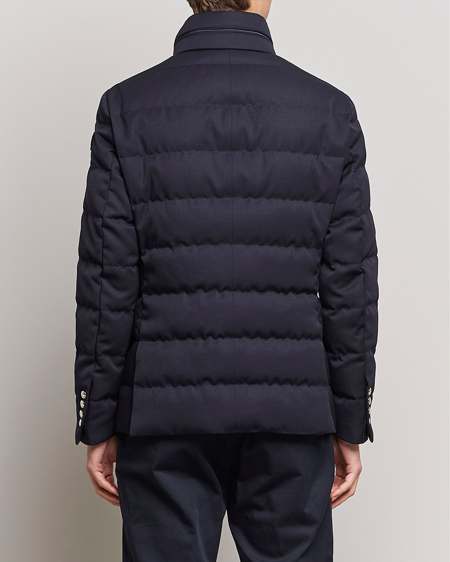 Heren | Jassen | Moncler | Bess Flannel Down Blazer Navy