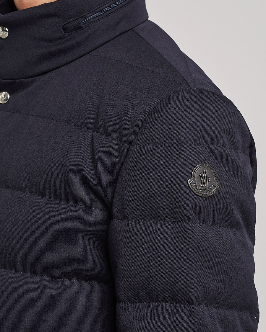 Heren | Jassen | Moncler | Bess Flannel Down Blazer Navy