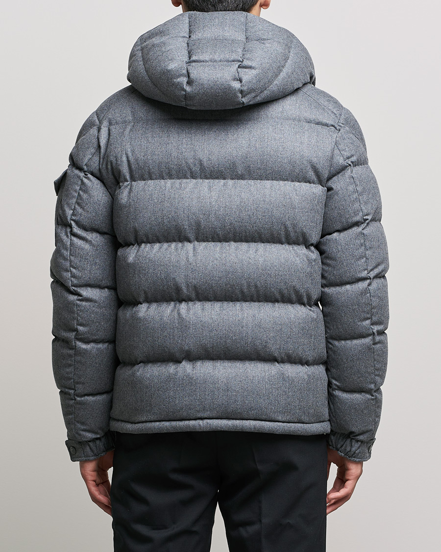 Heren | Jassen | Moncler | Montgenevre Flannel Down Jacket Grey Melange