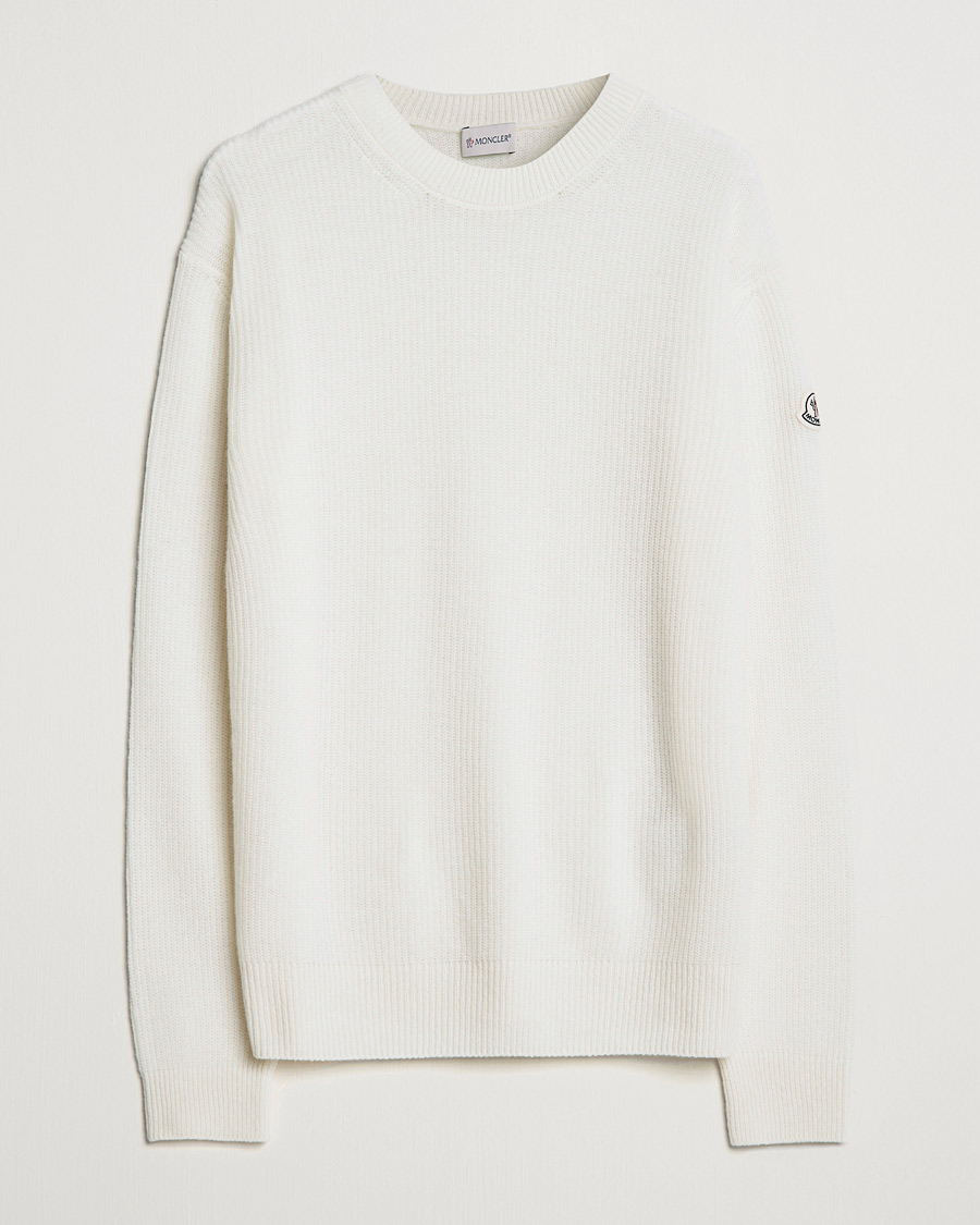 Heren | Truien | Moncler | Cashmere Crew Neck Sweater White
