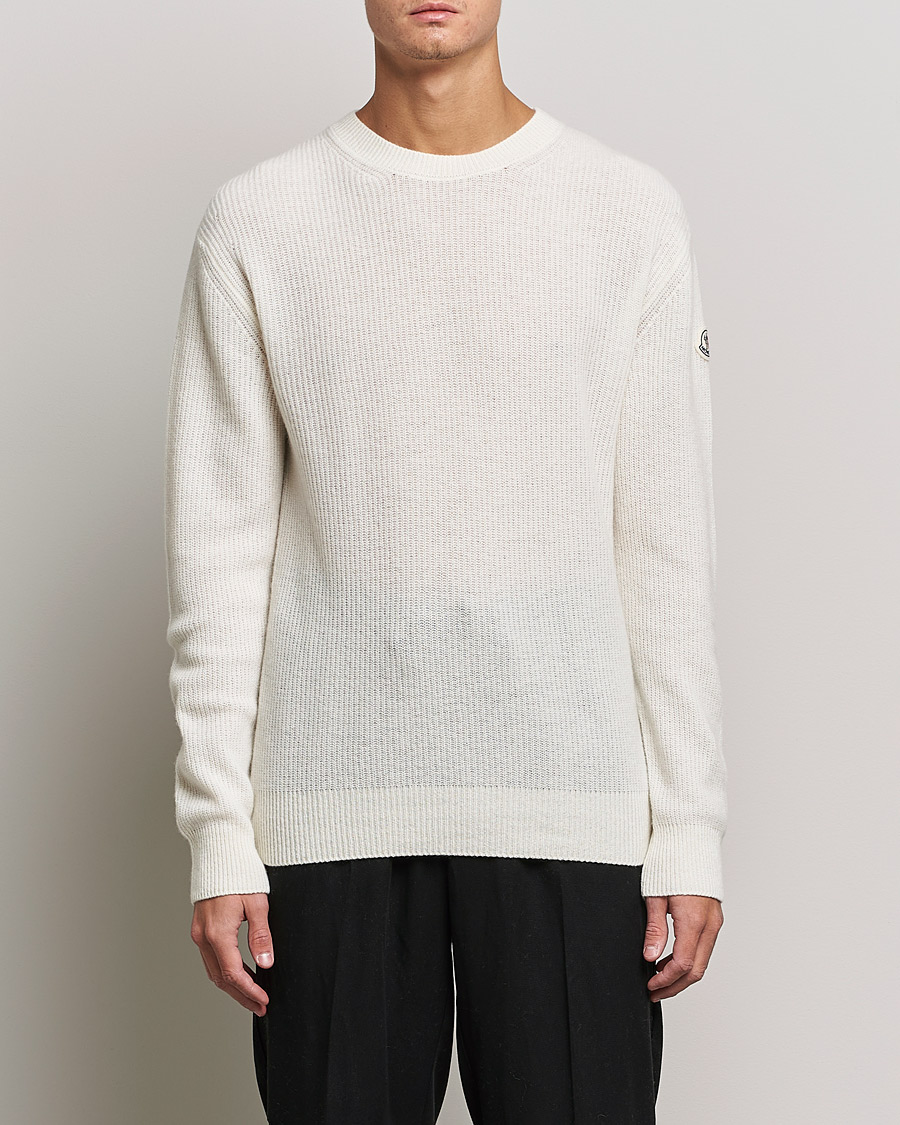 Heren | Truien | Moncler | Cashmere Crew Neck Sweater White