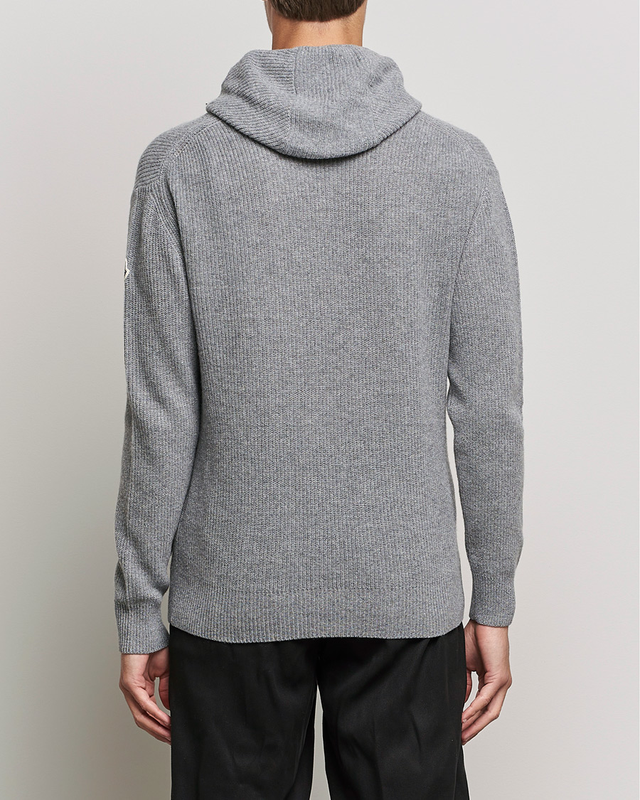 Heren | Truien | Moncler | Cashmere Hoodie Grey Melange