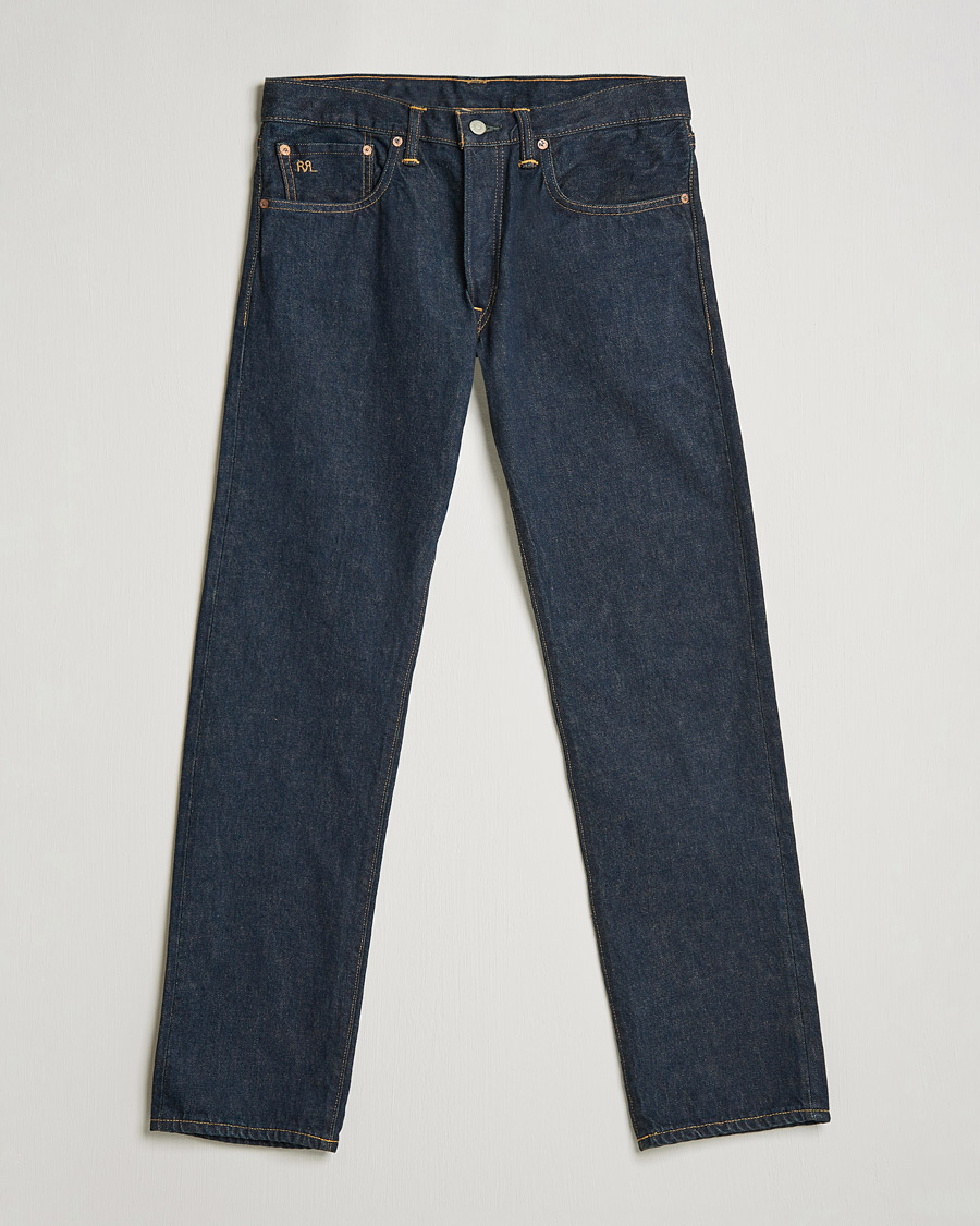 Heren | Jeans | RRL | Slow Straight 5-Pocket Denim Once Washed