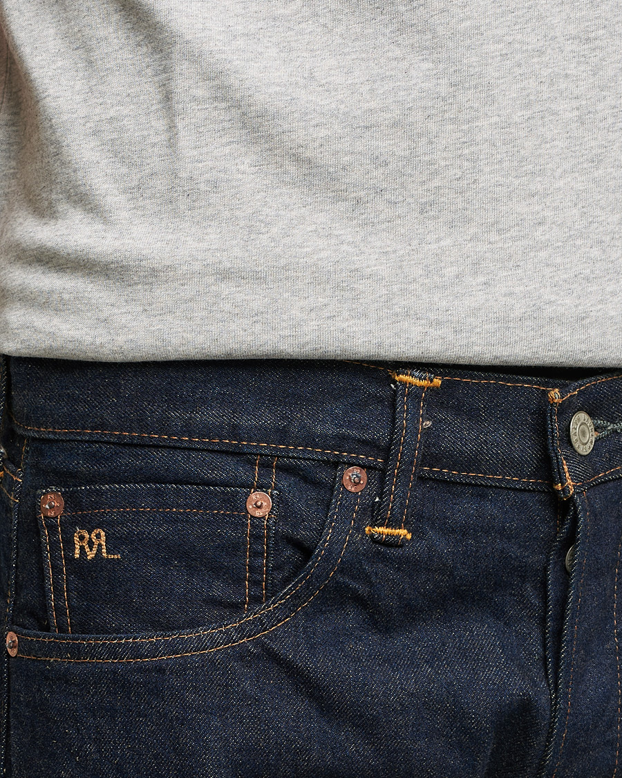Heren | Jeans | RRL | Slow Straight 5-Pocket Denim Once Washed