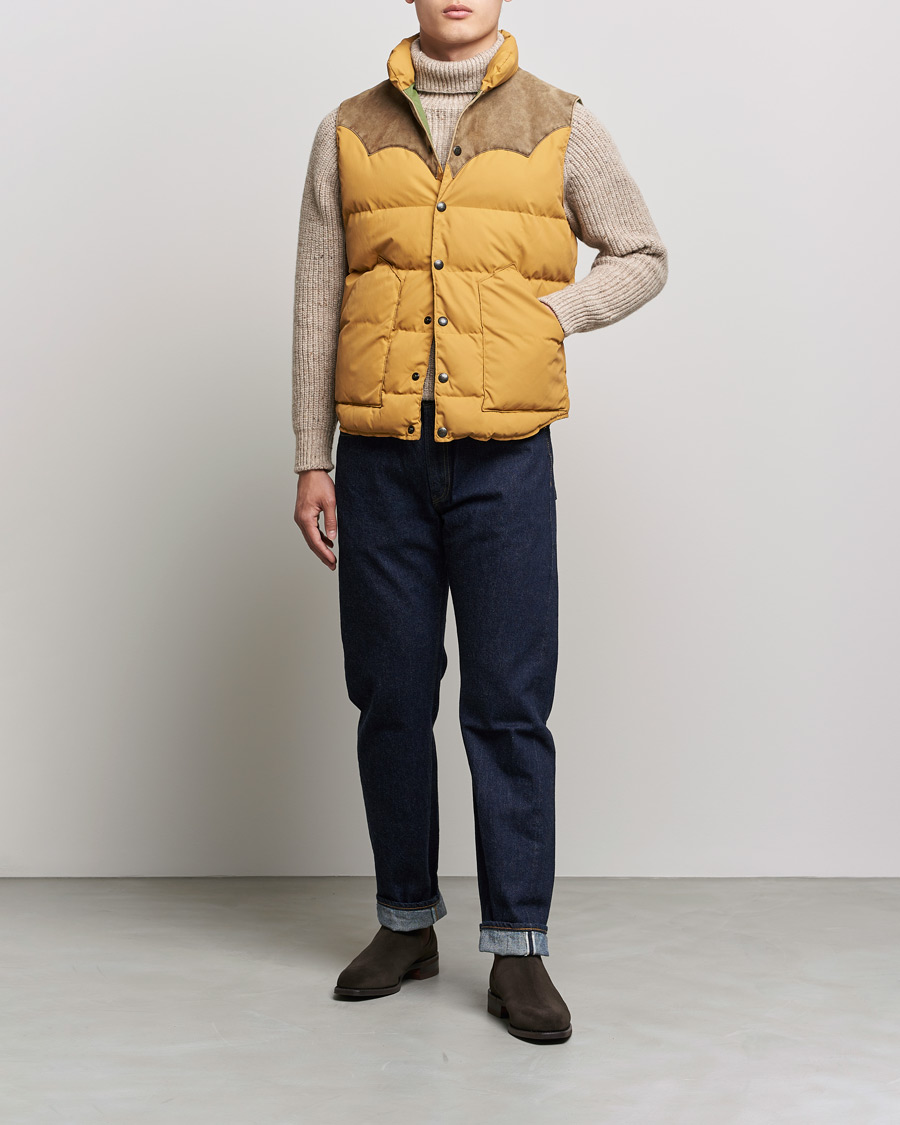 Heren | Jassen | RRL | Milburn Quilted Vest Mountain Yellow