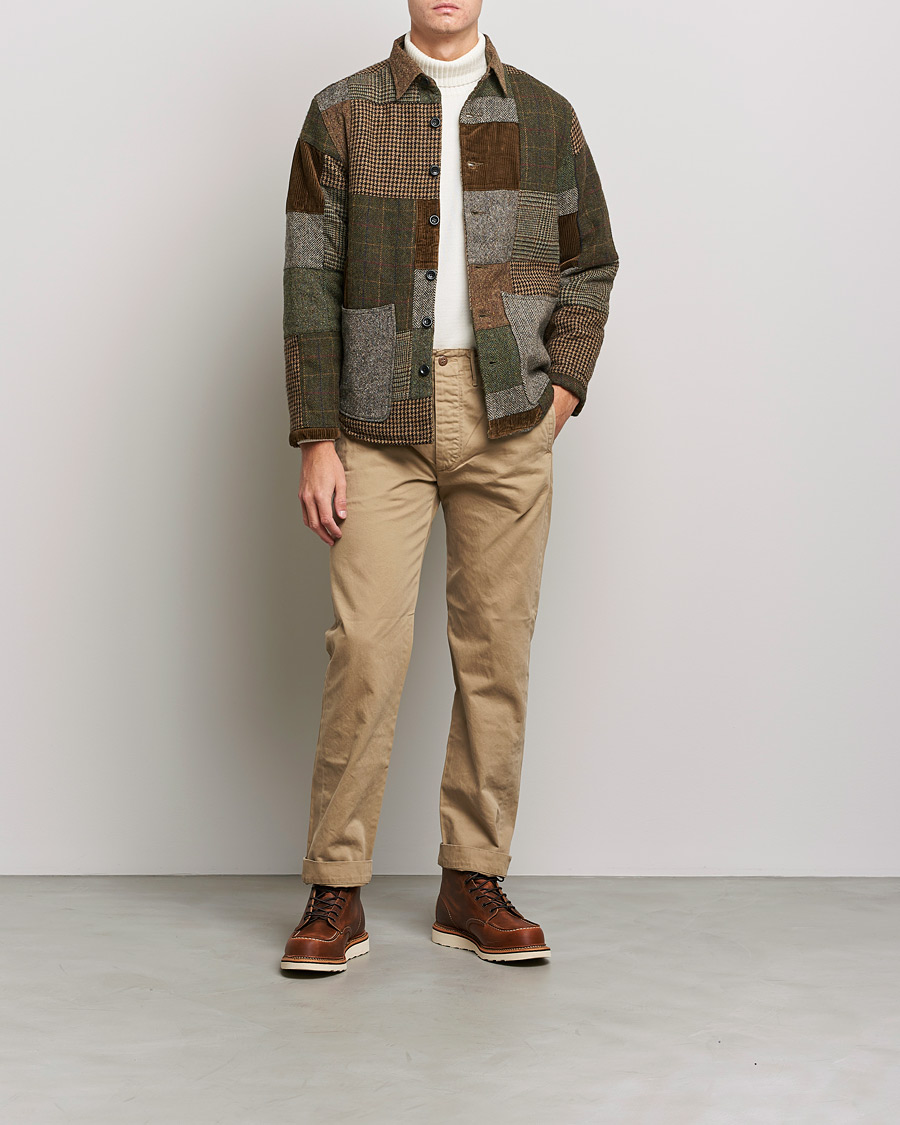 Heren | Overhemden | RRL | Townsend Patchwork Overshirt Tan