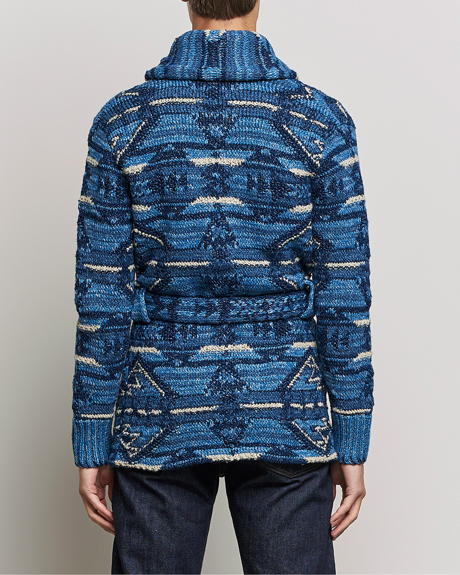 Heren | Truien | RRL | Ranch Shawl Collar Cardigan Indigo Multi