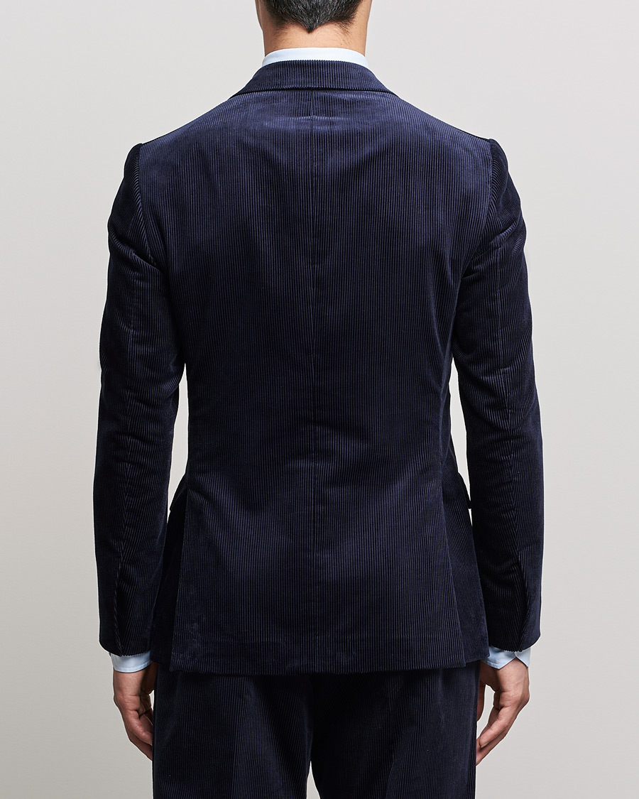 Heren | Blazers | Ralph Lauren Purple Label | Wale Corduroy Blazer Chairman Navy