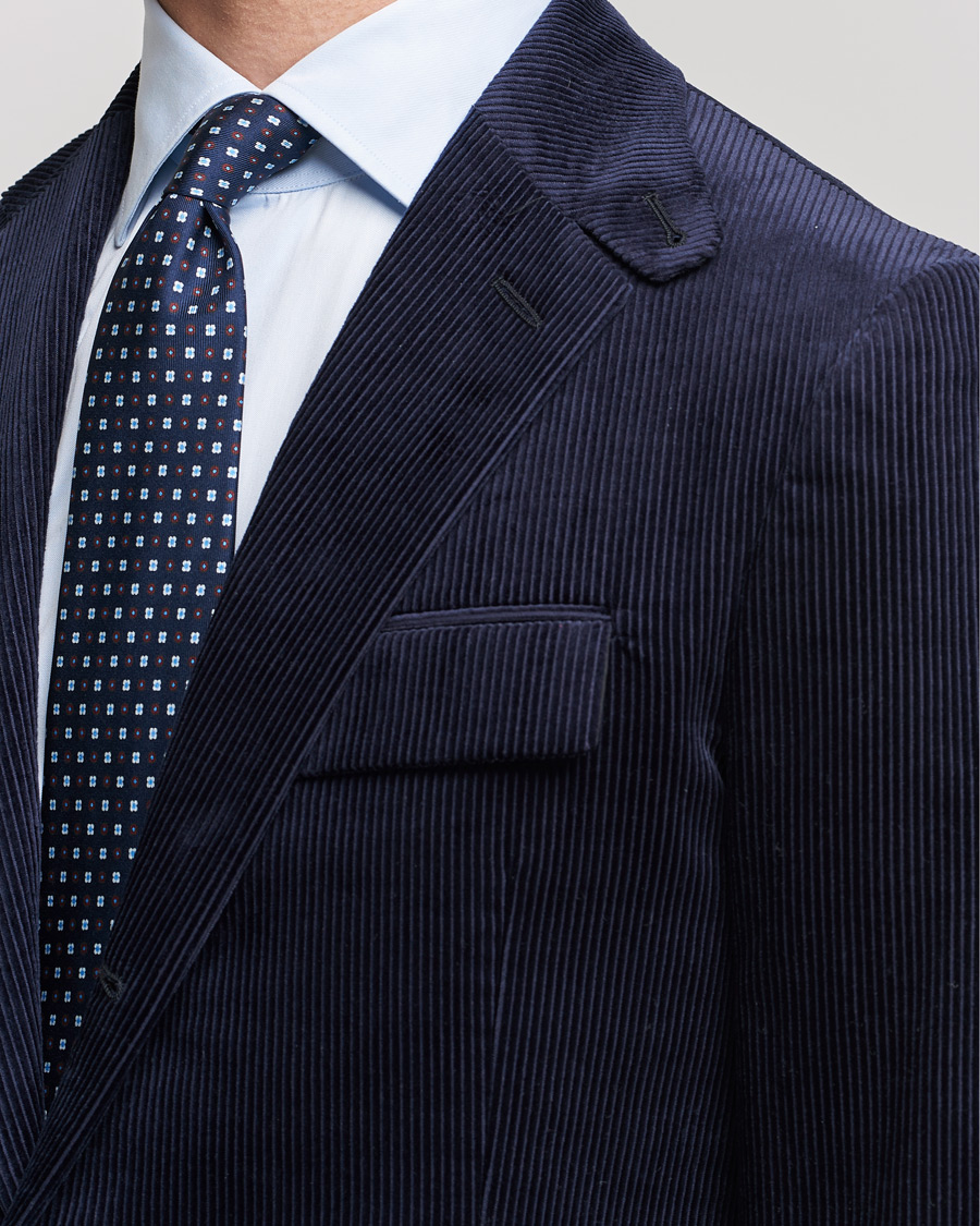 Heren | Blazers | Ralph Lauren Purple Label | Wale Corduroy Blazer Chairman Navy