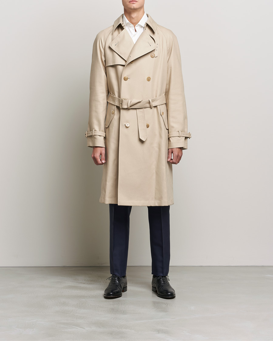 Heren | Jassen | Ralph Lauren Purple Label | Classic Trench Coat Khaki Stone