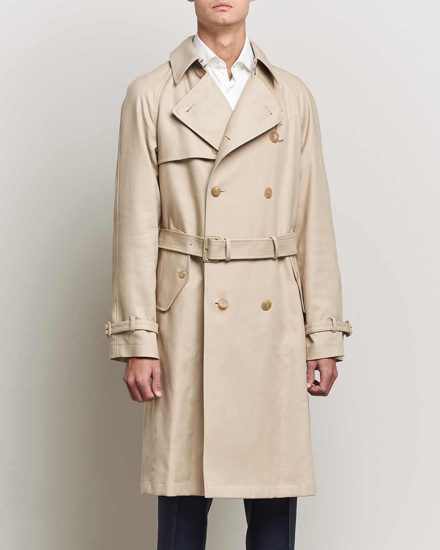 Heren | Jassen | Ralph Lauren Purple Label | Classic Trench Coat Khaki Stone
