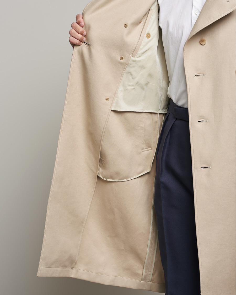 Heren | Jassen | Ralph Lauren Purple Label | Classic Trench Coat Khaki Stone
